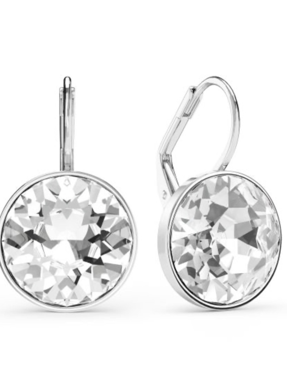 Swarovski Bella Drop Leverback Crystal Earrings